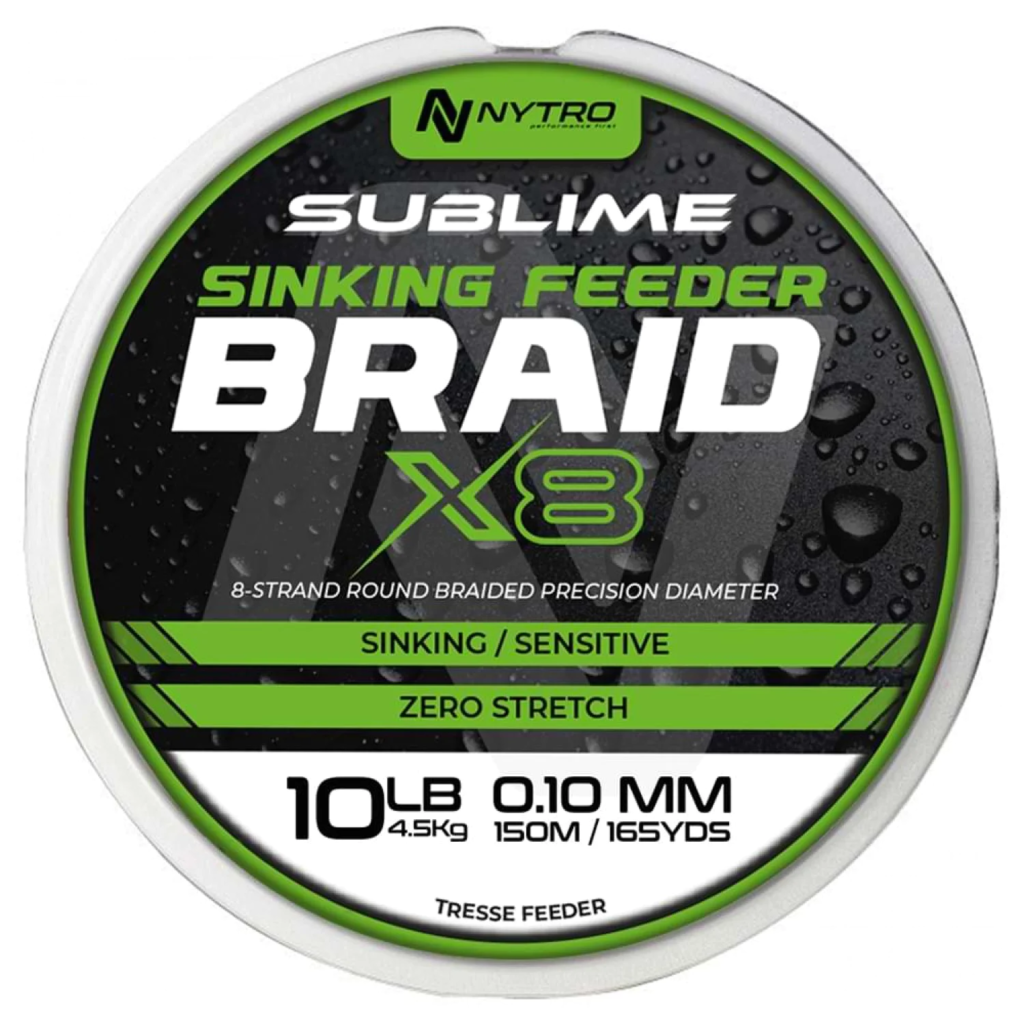 Плетено влакно NYTRO Sublime X8 Sinking Feeder Braid