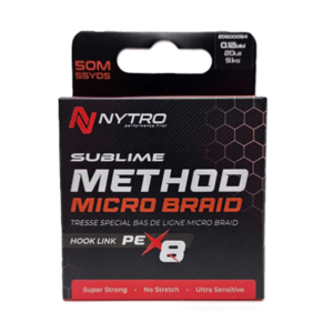 Плетено влакно за повод NYTRO Sublime X8 Method Micro Braid 50m 0.12mm