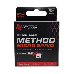Плетено влакно за повод NYTRO Sublime X8 Method Micro Braid 50m 0.10mm