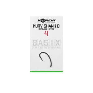 Куки KORDA BASIX Kurv Shank Barbed - Размер 4