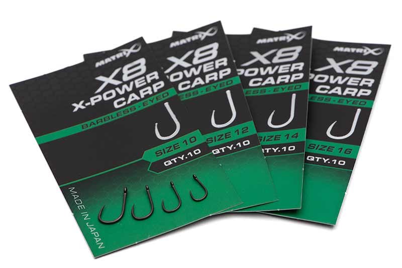 Куки MATRIX X8 X-Power Carp Barbless Eyed №12 - Image 5