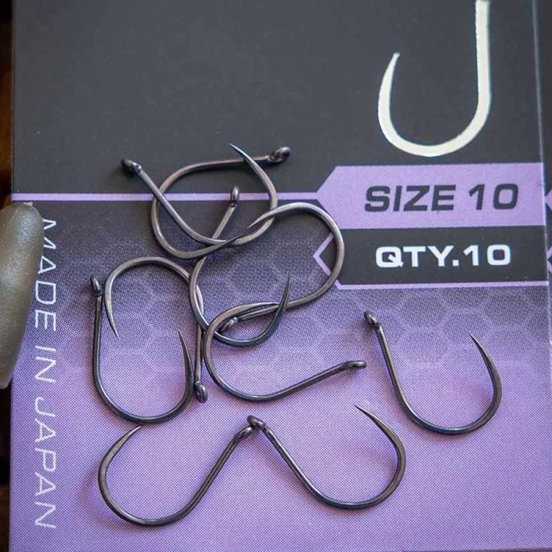 Куки MATRIX X9 Carp Wide Gape Barbless Eyed №14 - Image 3