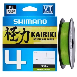 Плетено влакно SHIMANO Kairiki x4 Mantis Green 0.215mm 16.7kg 300m