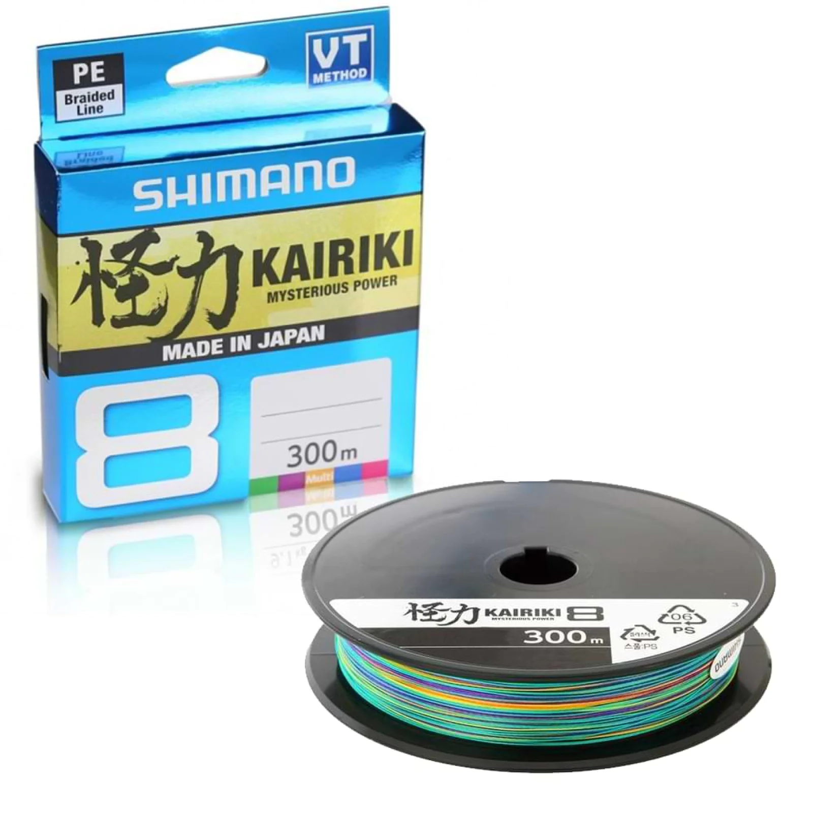Плетено влакно SHIMANO Kairiki 8 300m - Multi Color - ББФ Такъл