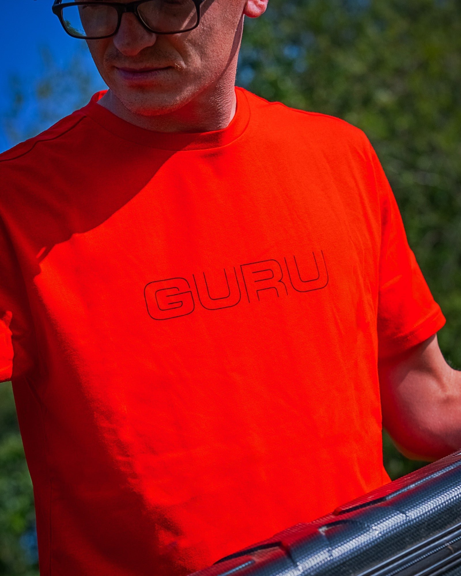 Тениска GURU Glitch Tee Red T-Shirt - Размер XL - Image 2