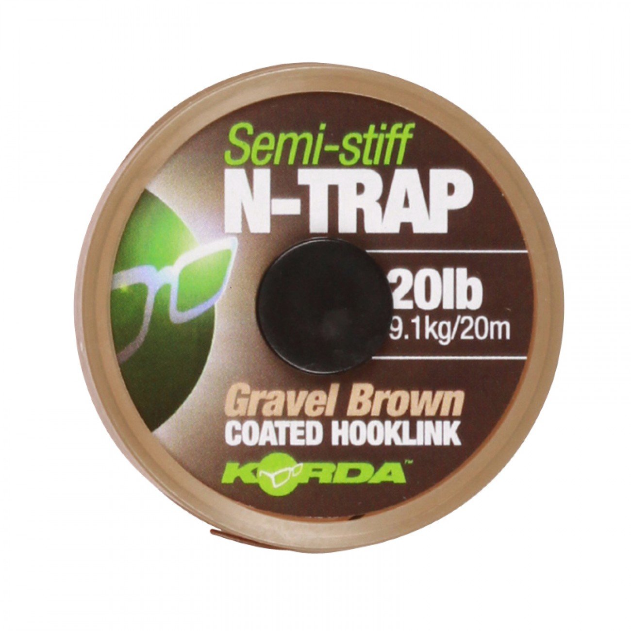 Влакно за поводи KORDA N-TRAP Soft 20m - 20lb - Weedy Green