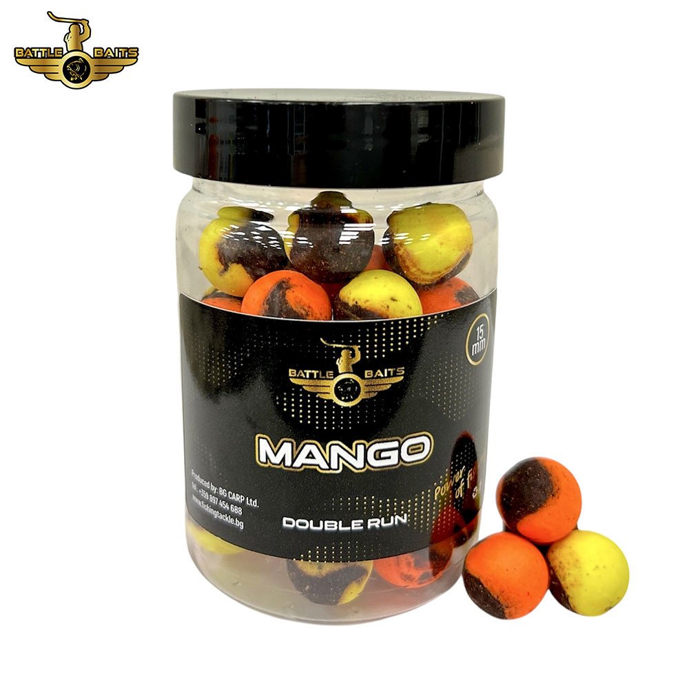 Критично балансирани топчета BATTLE BAITS Double Run Mango 15mm