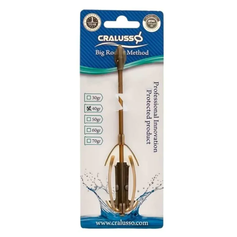 Метод фидер хранилка CRALUSSO Big Rocket Method Basket Khaki 60 грама - Image 5