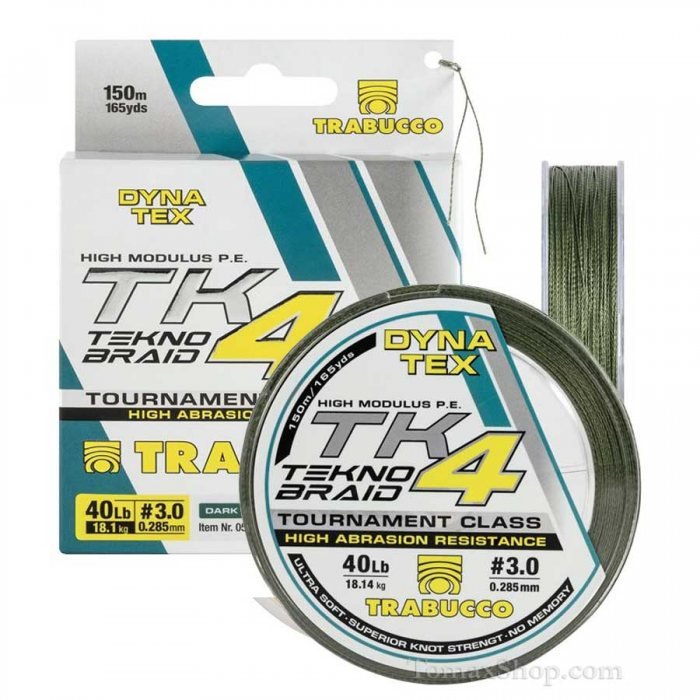 Плетено влакно Trabucco DynaTex TK4 Tekno Braid 0.18 - 150m - Image 2