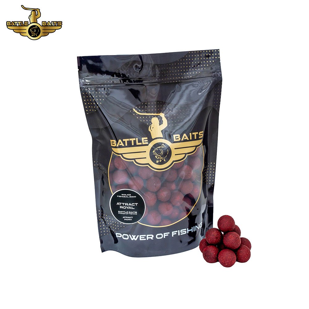 Протеинови топчета Battle Baits Attract Royal Бавноразтворими 20mm, 1kg