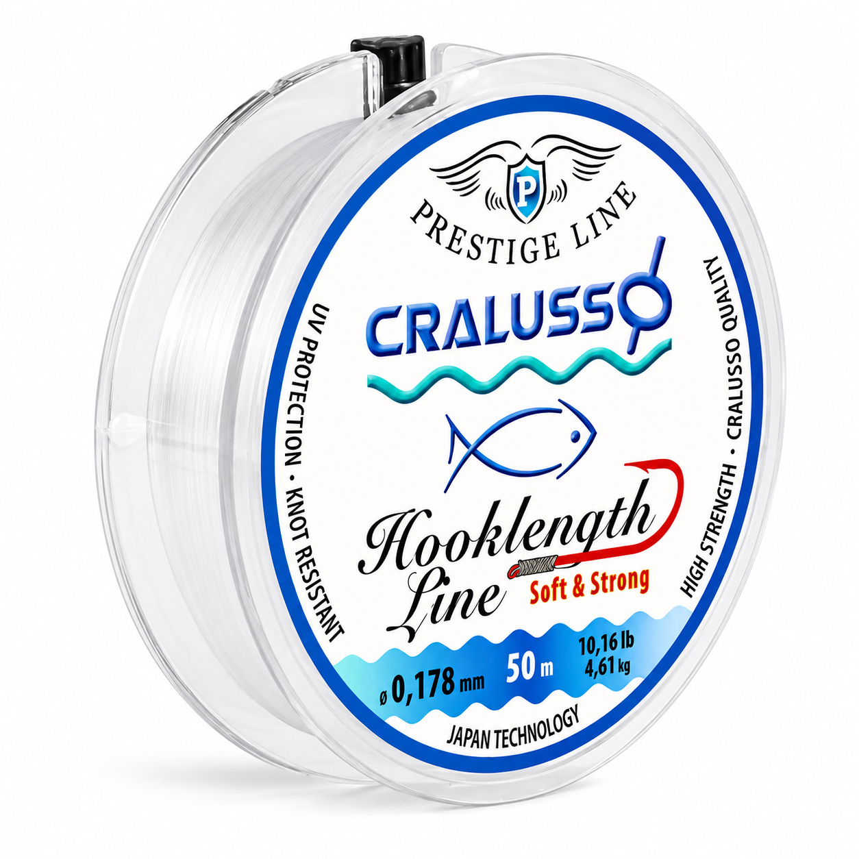 Влакно за поводи Cralusso Prestige Hooklength Line Cr-2083 50m - 0.18mm