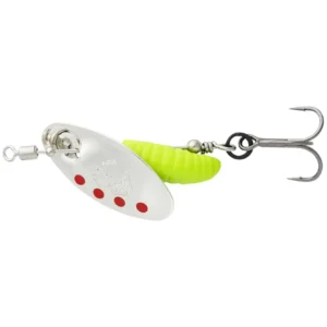 Блесни SAVAGE GEAR Grub Spinners - #0 2.2g - #0 2.2g Sinking Silver Red Lime